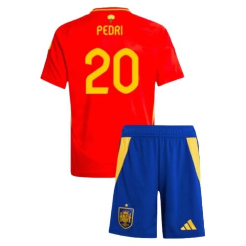 Spania Pedri 20 Barn Hjemme Draktsett Fotball 2024