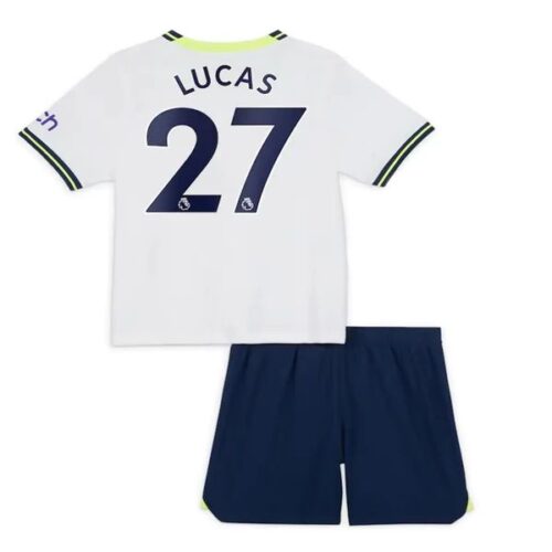 Tottenham Hotspur Lucas 27 Barn Hjemme Draktsett 2022 23 Fotballdrakter