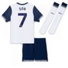 Tottenham Hotspur Son Heung min 7 Barn Hjemme Draktsett 2024 2025 Fotballdrakter