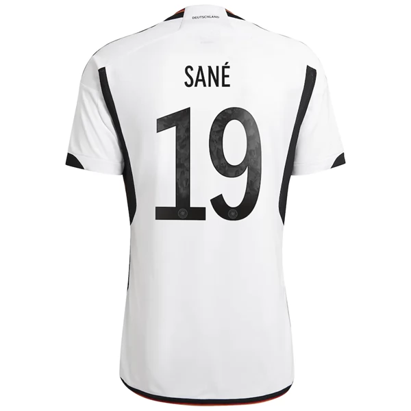 Tyskland Leroy Sané 19 Hjemmedrakt 2022 Fotballdrakter