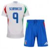italia gianluca scamacca 9 barn borte draktsett 2024
