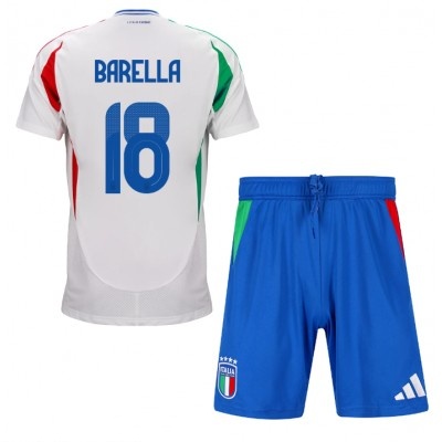 italia nicolo barella 18 barn borte draktsett 2024