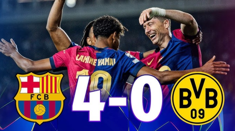 Barcelona 4-0 Dortmund: Champions League-avansement i sikte